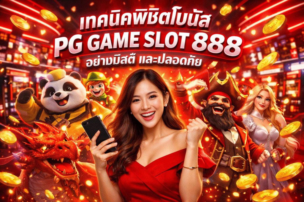 เทคนิคพิชิตโบนัส PG GAME SLOT 888 อย่างมีสติและปลอดภัย
